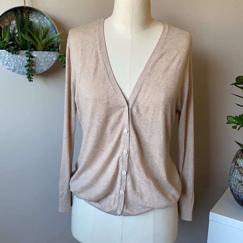 Old Nary Women's Open Front Button Cardigan Size M